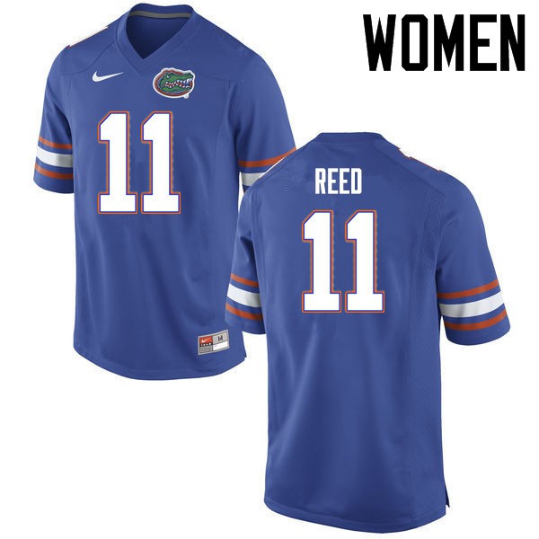 Florida Gators Women #11 Jordan Reed College Football Jerseys Blue